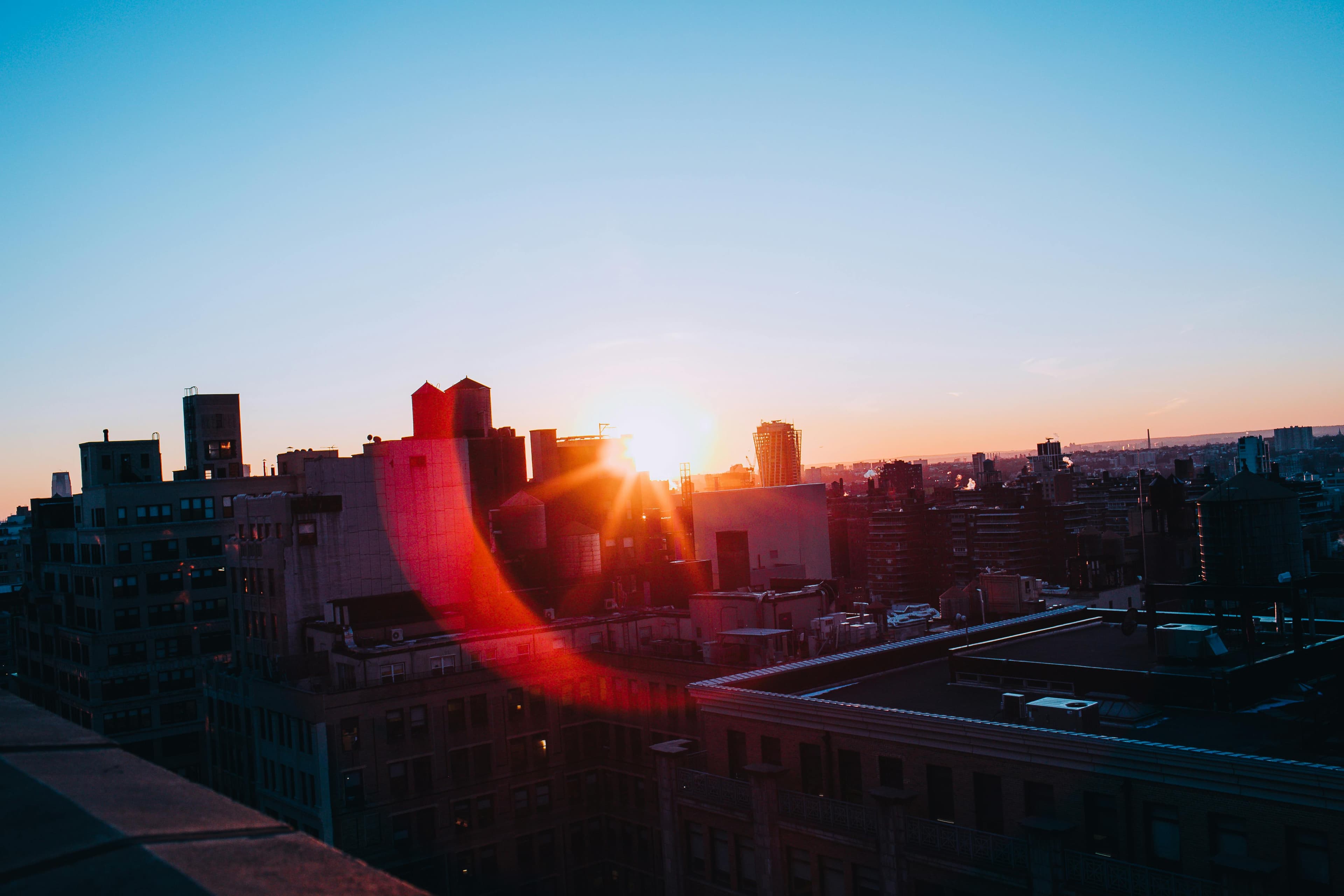 Rooftop view in New York City